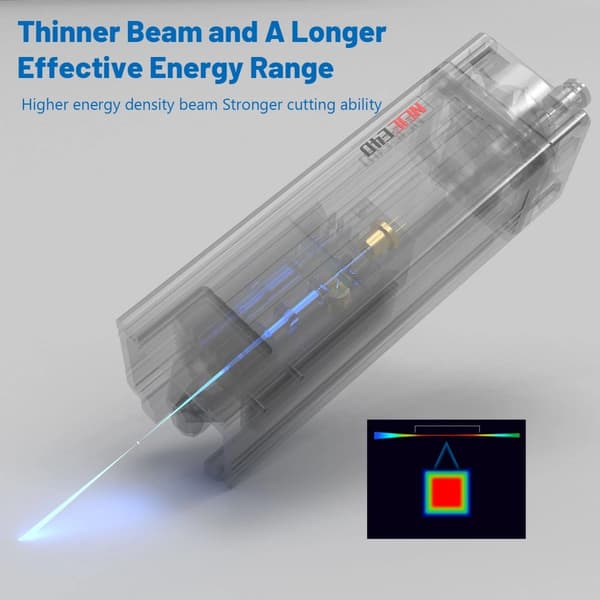 NEJE E40 Lasermodul, 11W optisk effekt, præcisionsudskæring og gravering,E40 11W Lasermodul