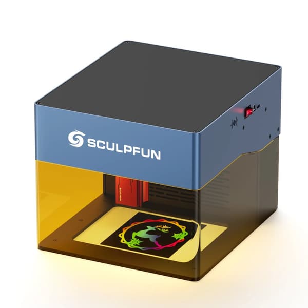 Sculpfun iCube Pro Max Laserkaiverrin, 10W Teho, Ultra Hieno 0.08mm,iCube Pro Max 10W