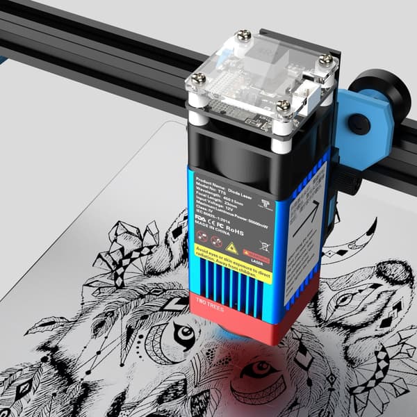 Laserkaiverrin, 5.5W Teho, 300x300mm Kaiverrusalue