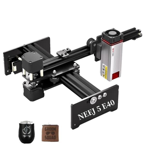 Lasergraver, Arbejdsområde 170 x 170 mm, Udgivelseseffekt 10-11W, CNC Kontrol,NEJE 5 E40