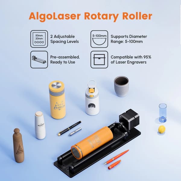 Rotary Gravør, Justerbar Bredde, Holdbart Design,ARR 1.0