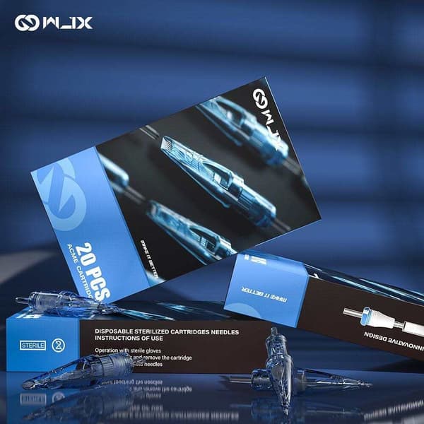 WJX cartridge tatueringsnålar 20-pack, Stl 1223RM-1