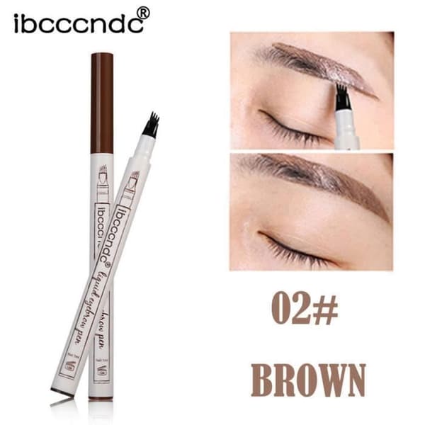 Ögonbrynstatueringspenna Vattentät gaffelspetsskiss Microblading Makeup Penna Ink Sketch_MRQT*1848