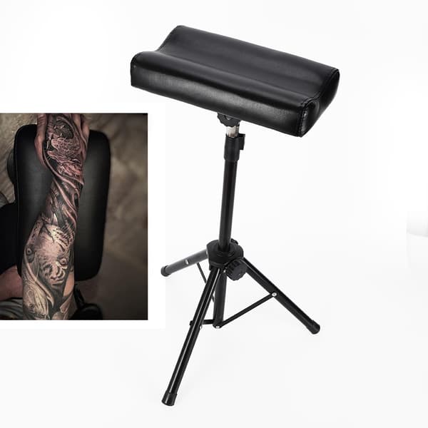 Bärbart Tatuering Armstöd, Justerbar Höjd 70-100 cm, 360° Rotera, Max Belastning 150 kg