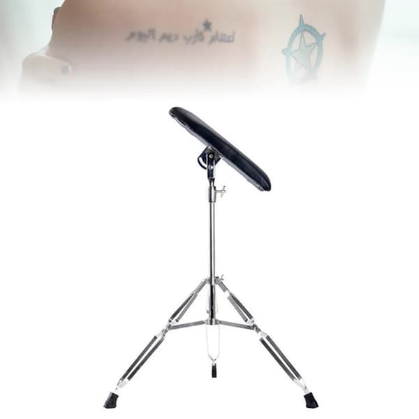 Tatueringsarmstödstativ, Justerbar Höjd 65-100 cm, Fällbar Design,svart