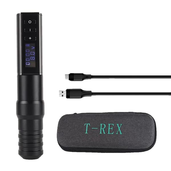 Tatoveringsmaskine Kit, Trådløs Pen, Bærbar Strøm Coreless Motor,sort