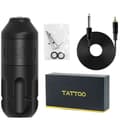 Miniatyrbillede 2 af 2: Tattoo Maskine, Kærneløs Motor, 4mm Slag, RCA Interface,sort1
