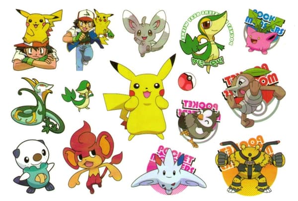Pokemon 14 stk tatoveringer for barn tatovering midlertidige
