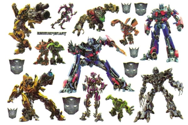 Transformers 14 st barntatueringar tatuering bumble bee