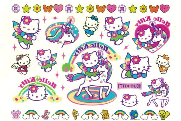 Hello kitty 15 st barntatueringar tatuering