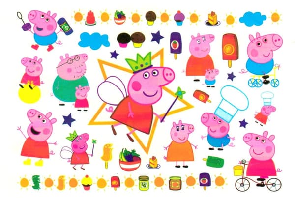 Peppa pig 20 st barntatueringar tatuering greta gris