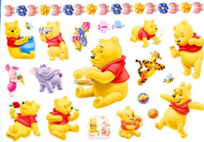 Nalle puh 15 st barntatueringar tatuering winnie the poh