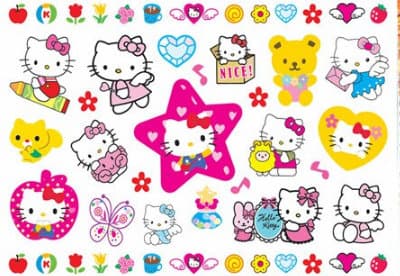 Hello kitty 20 kpl lastentatuointi tatuointi