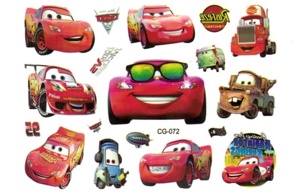 Midlertidige børnetatoveringer – 15 motiver fra Cars-universet