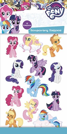 12 st BØRN tatoveringer MY LITTLE PONY tatovering Tattoo