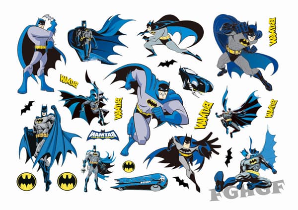 Batman 15 stk tatoveringer for barn tatovering midlertidige