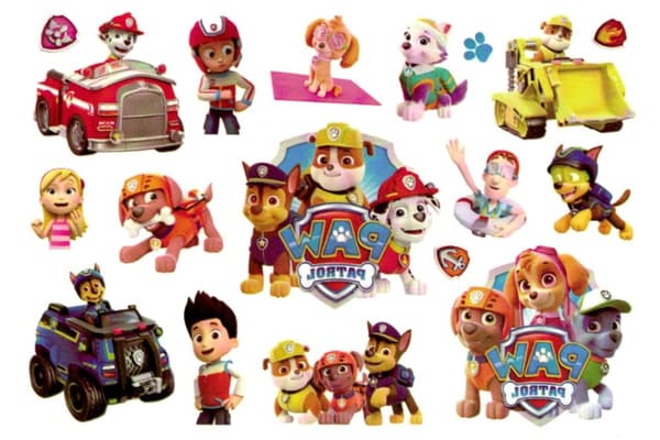 Paw patrol 14 st barntatueringar tatuering
