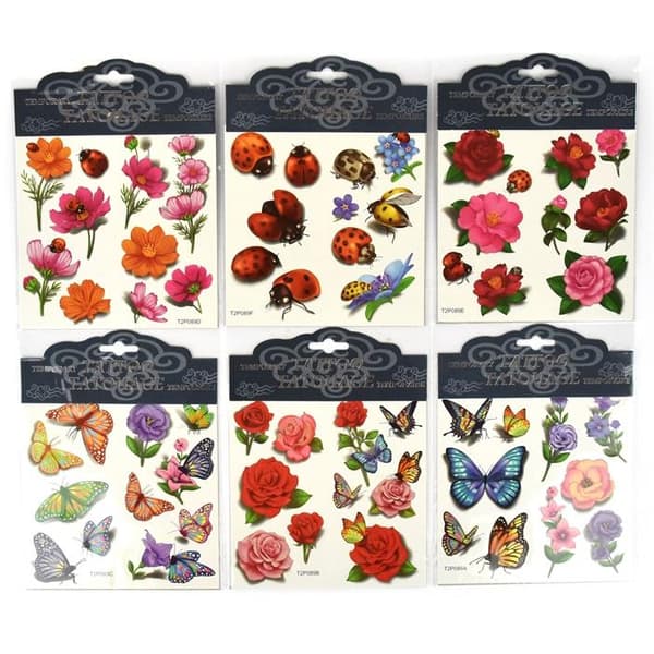 Tattoos Flowers and Butterflies (A)