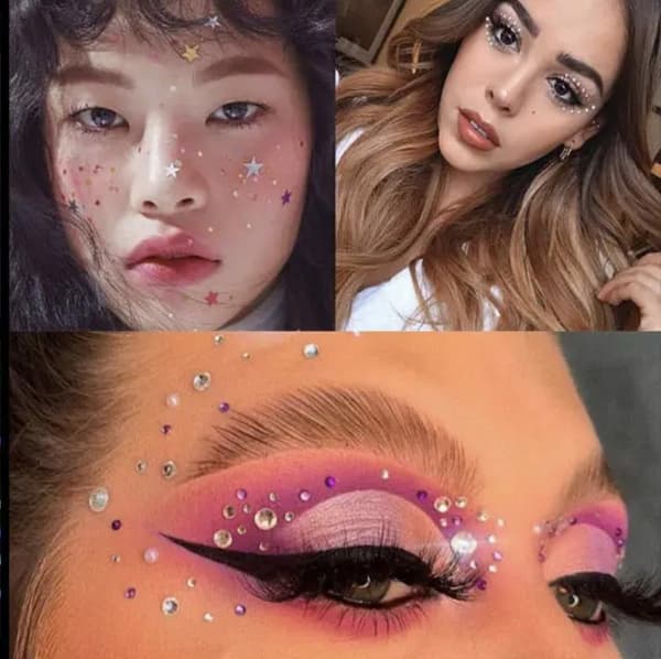 Temporära Ansiktskristaller Ansiktssmycken Face Gems Kristaller