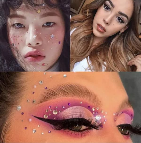 Temporära Ansiktskristaller Ansiktssmycken Face Gems Kristaller
