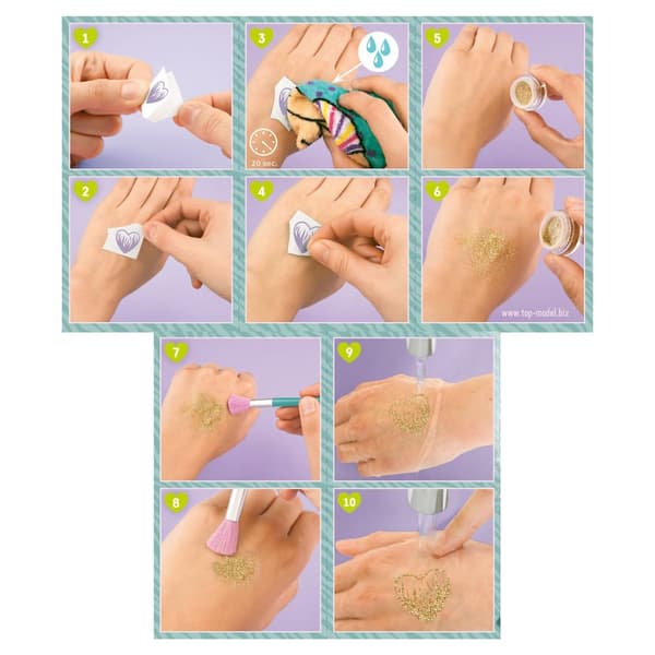 TOPModel Glitter Tattoo Set Fantasy Tigre