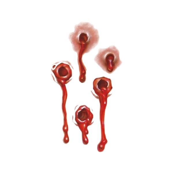 Halloween Tattoo Bloody Bullets