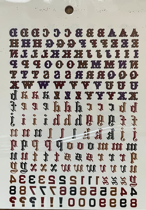 6 st Ark Temporära Tatueringar / Fake Tattoo Sticker - Ros / Fjäril / Rock / Bokstäver