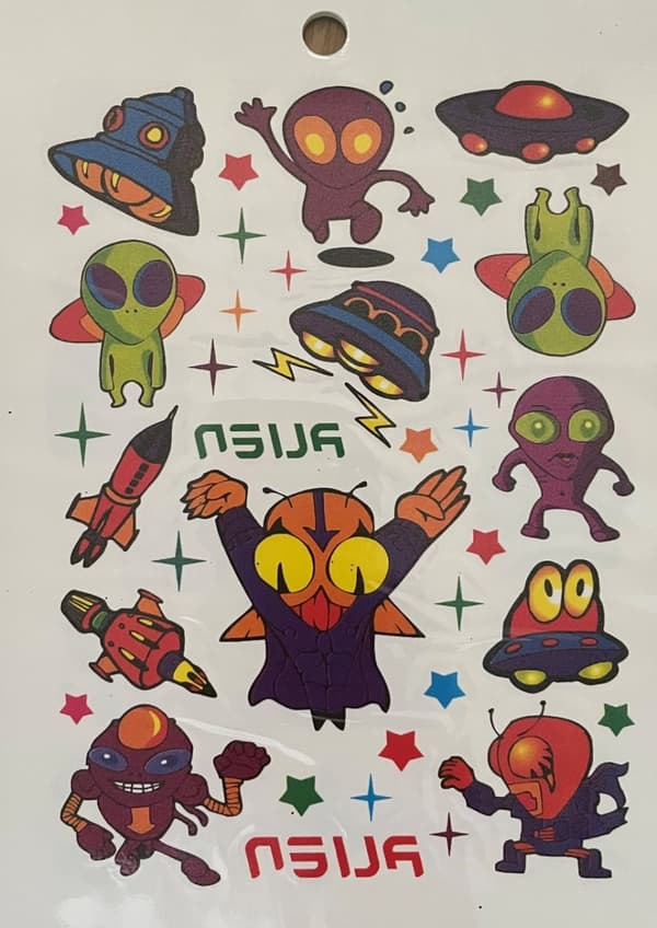 6 st Ark Temporära Tatueringar / Fake Tattoo Sticker - Bil / Motorcykel / Döskalle / Drake / Spelkort / Fordon