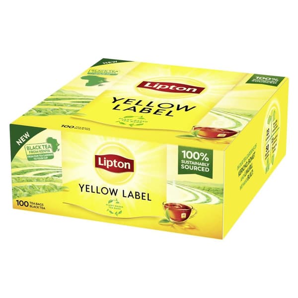 Te LIPTON påse Yellow Label 100/fp