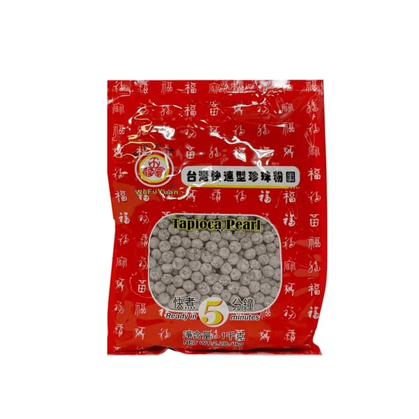 Tapioka Pärlor Svart/L 1000g Wu Fu Yuan Kina