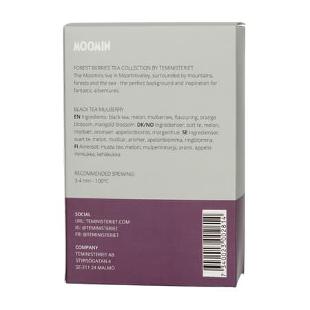 Teministeriet - Moomin Black Tea Mulberry - Te 20 pyramider