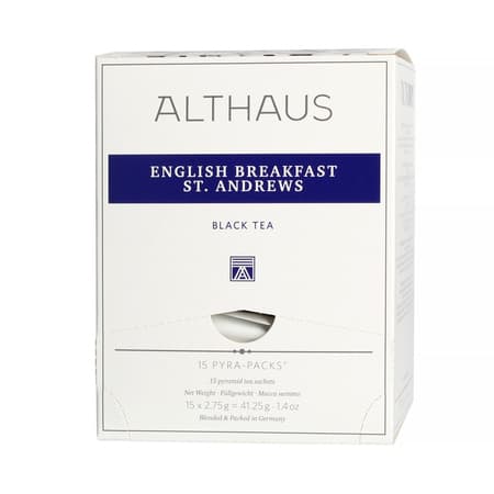 Althaus - englantilainen aamiainen St. Andrews Pyra Pack - Tea 15 pyramids