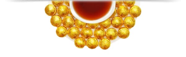 Presset rød te PU ERH TUOCHA GULD 500g puerh