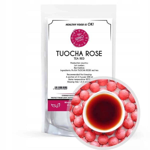 Rød PU ERH TUOCHA ROSE te 500g, presset puer