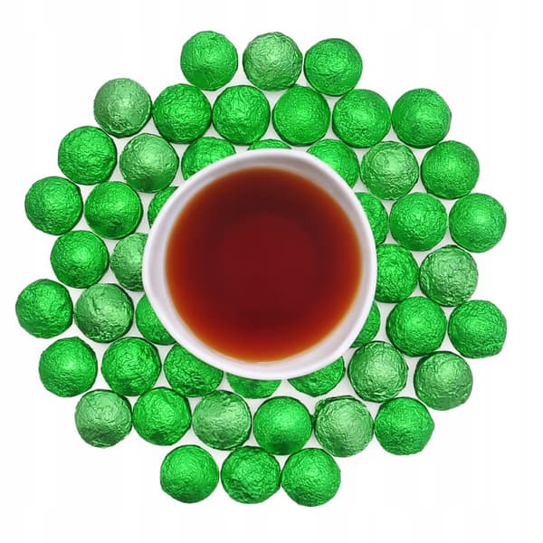 Rött pressat te PU ERH TUOCHA Grönt 50g puerh