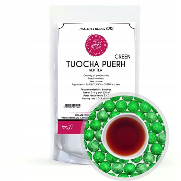 Rött pressat te PU ERH TUOCHA Grönt 50g puerh