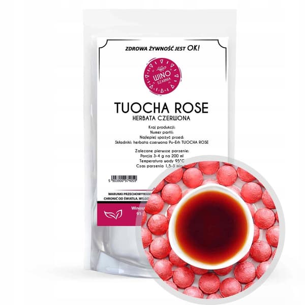 Rød PU ERH TUOCHA ROSE te 1kg presset puer