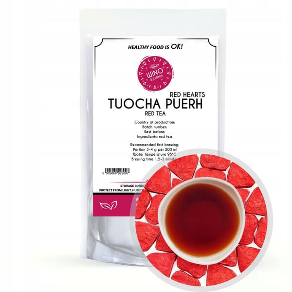 TUOCHA Red Hearts Pressed Puerh Tea - 50g løst blad