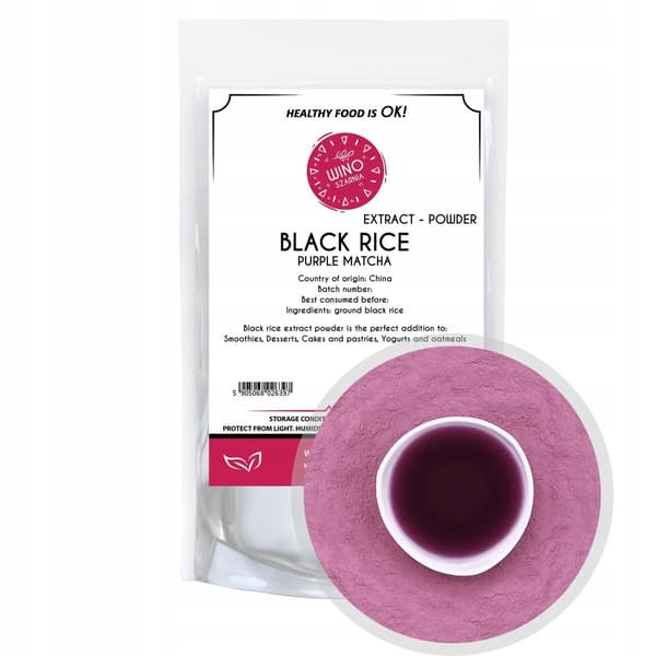 Svart ris - Matcha lila extraktpulver - 50g