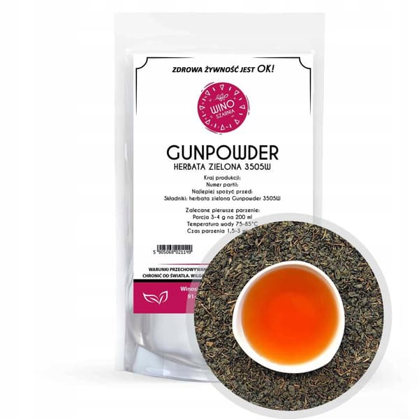 GUNPOWDER 3505W vihreä lehtitee - 500g