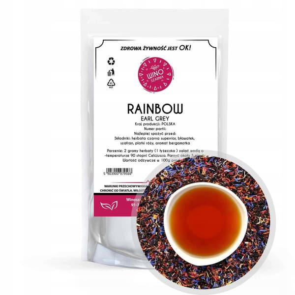 Earl Grey Rainbow musta tee - 50g