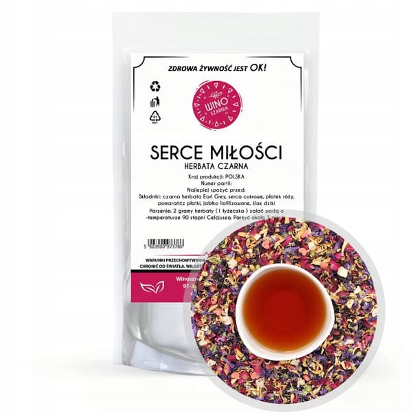 Heart of Love sort te - 50g Earl Grey