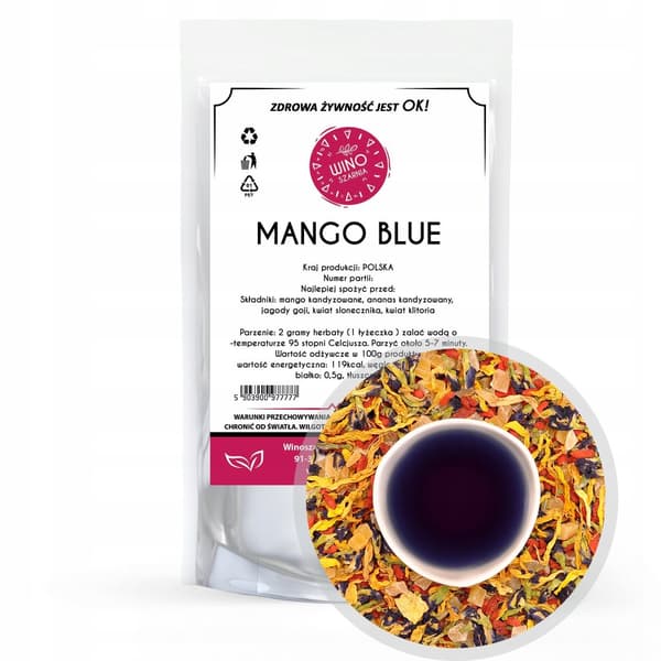 Blå Tango Mango Frugtte - 100g