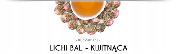 LICHI BALL valkoinen kukkiva tee - 1 kpl