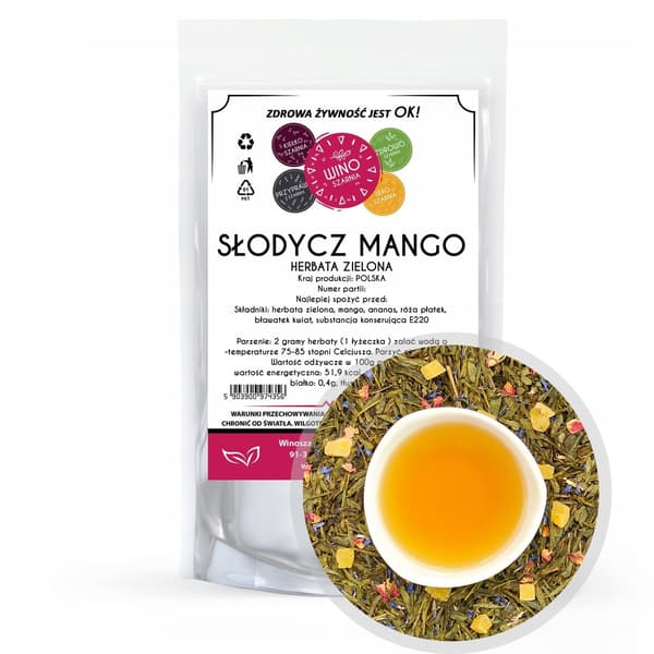 Grøn te Sencha Sweet Mango - 100g