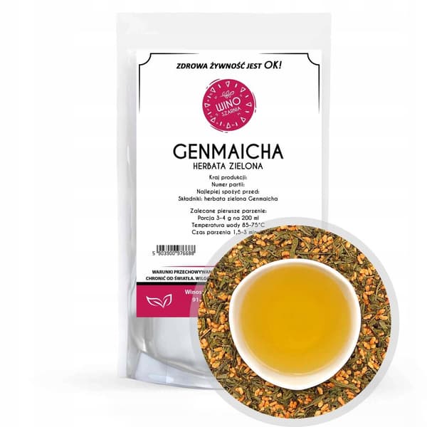 Genmaicha vihreä tee paahdetulla riisillä 50g