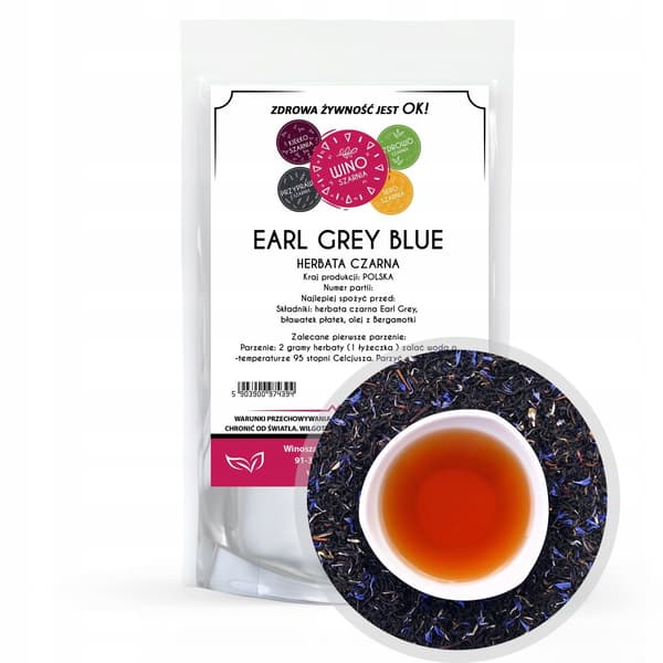Earl Grey Blue sort te - 100g
