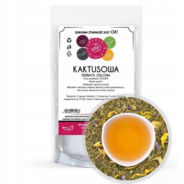 Sencha grönt fruktte - KAKTUS - 100g