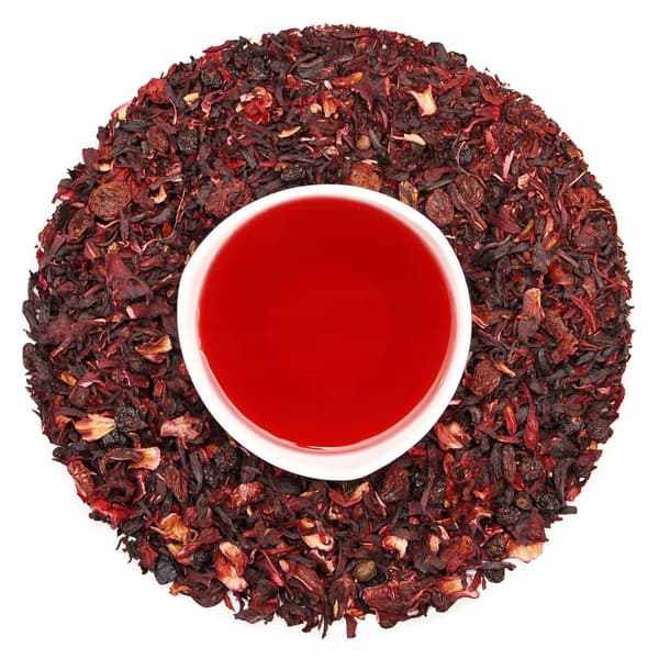 Vadelma Lipowo Hibiscus Tea - 100 g Hibiscus Flower Flavor Maustesekoitus