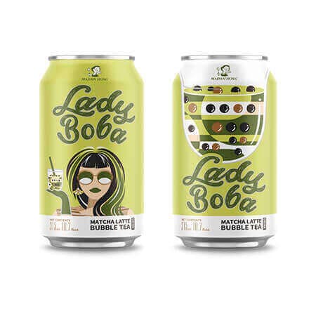 Lady Boba Bubble Tea Matcha Latte 315ml